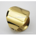 Diseño grande de los brazaletes del oro Diseños del brazalete del acero inoxidable 316L en oro